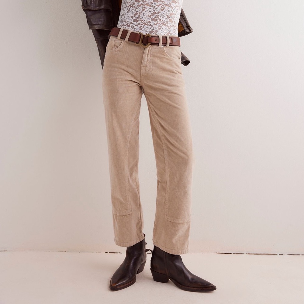 NWT Free People We the Free Risk Taker Cord Jeans, size 29, birch